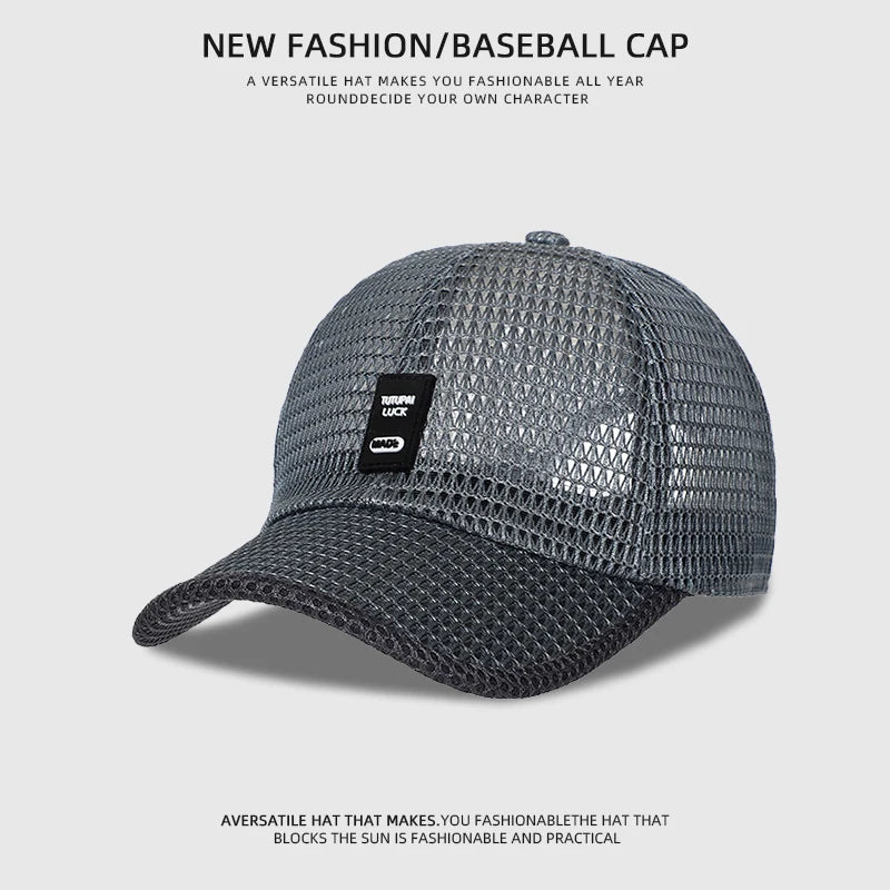 [NORTHWOOD] Men's Mesh Baseball Cap Breathable Summer Caps Dad Hat Outdoor Fishing Hats Bone Gorras Snapback Trucker Cap