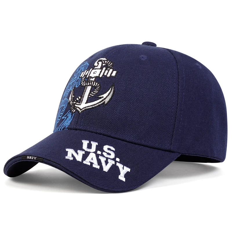 Unisex Anchor Embroidery Baseball Caps Spring Autumn Outdoor Adjustable Casual Hats Sunscreen Hat
