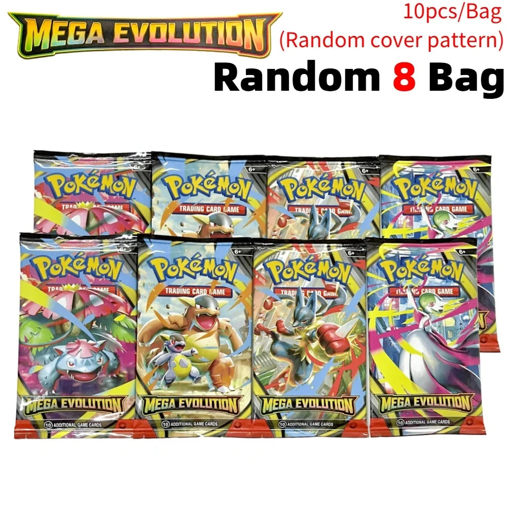 360 Pokémon TCG English Cards Set – Mega Evolution, Phantasmal Flames, Scarlet & Violet 151, Black Bolt Booster Trading Cards