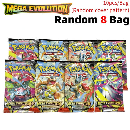 360 Pokémon TCG English Cards Set – Mega Evolution, Phantasmal Flames, Scarlet & Violet 151, Black Bolt Booster Trading Cards