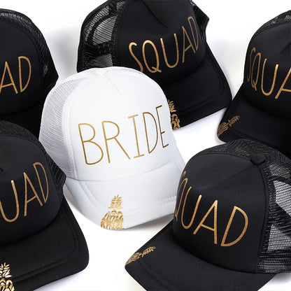 Unisex Casual Baseball Cap Sports Snapback Golf Hat Squad Bride Printing Hip Hop Hats Summer