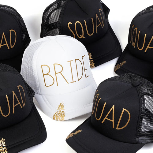Unisex Casual Baseball Cap Sports Snapback Golf Hat Squad Bride Printing Hip Hop Hats Summer