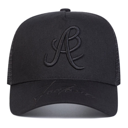 Unisex Personality Letter Embroidery Side Flame Baseball Net Caps Spring Summer Outdoor Adjustable