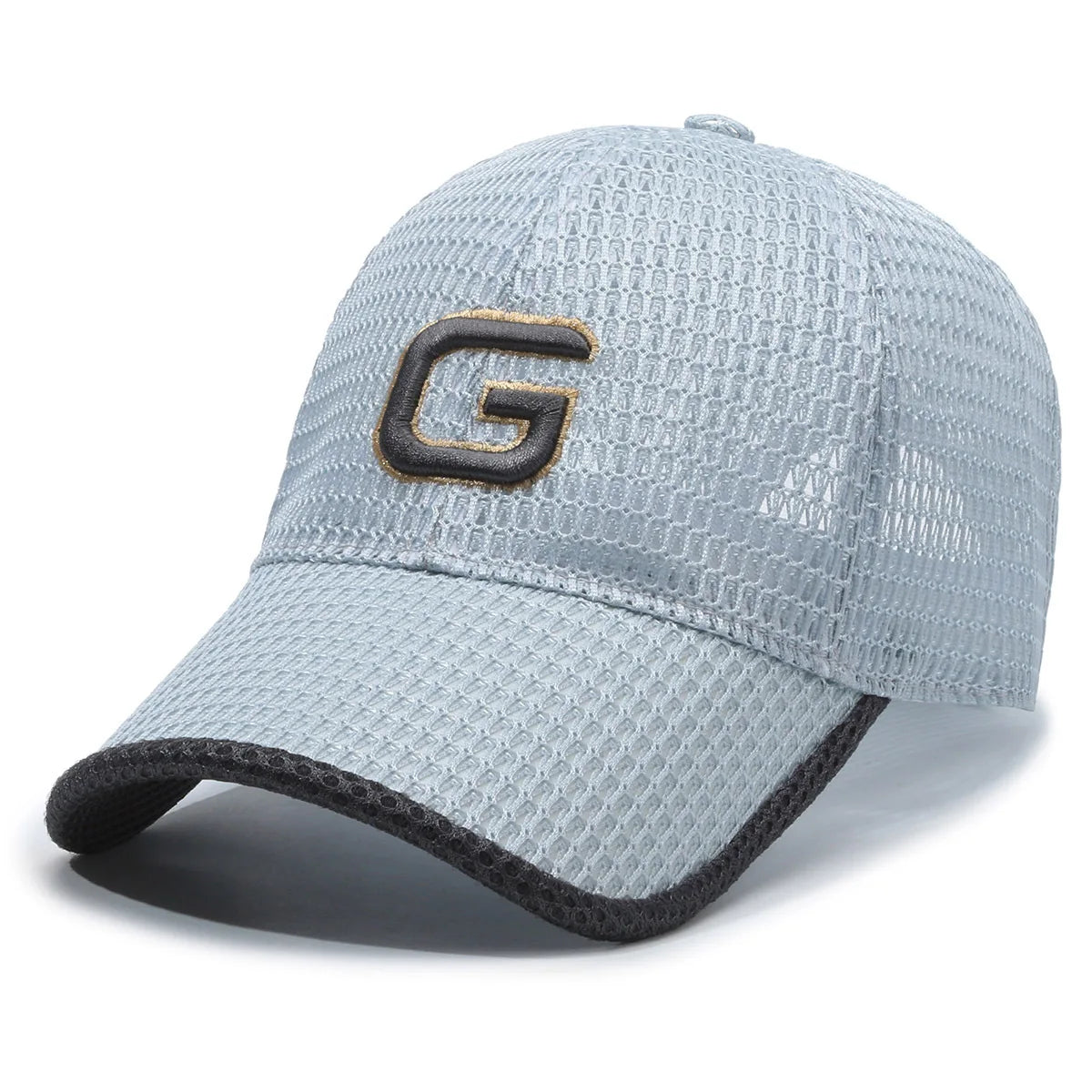 Embroidered Letters G Mesh Baseball Cap Breathable Sunshade Outdoor Casual Visor Hats Women Men
