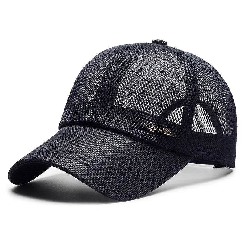 Canada Summer For Men Letter Mesh Baseball Cap Sports Sun Visor Breathable Snapback Hat Male Outdoor Stylish Simple Solid Kpop