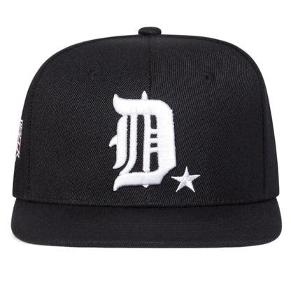 Unisex D Letter Side Dummy Fresh Embroidery Hip-Hop Hats Spring Autumn Outdoor Adjustable Casual