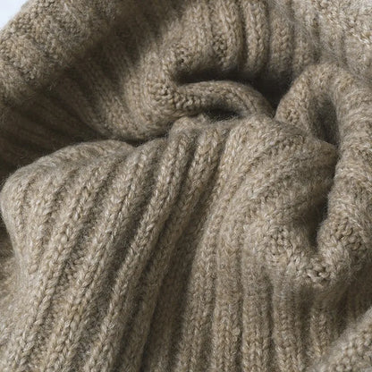 Cool Women Man Autumn Winter Thick Wool Beanie Hat Outdoor Earflaps Warm Knitted Cap Men - Thick