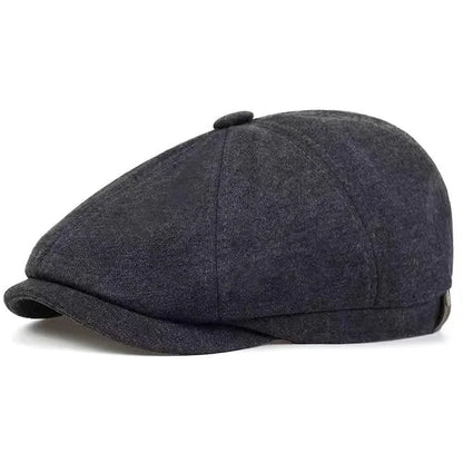 Suede Winter Retro Newsboy Caps Men Gentry Outdoor Octagonal Hat Painters Hats Adjustable Gatsby