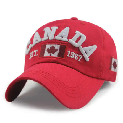 Cotton Canada Baseball Cap Flag Hat Snapback Adjuatable Mens Caps Gorras