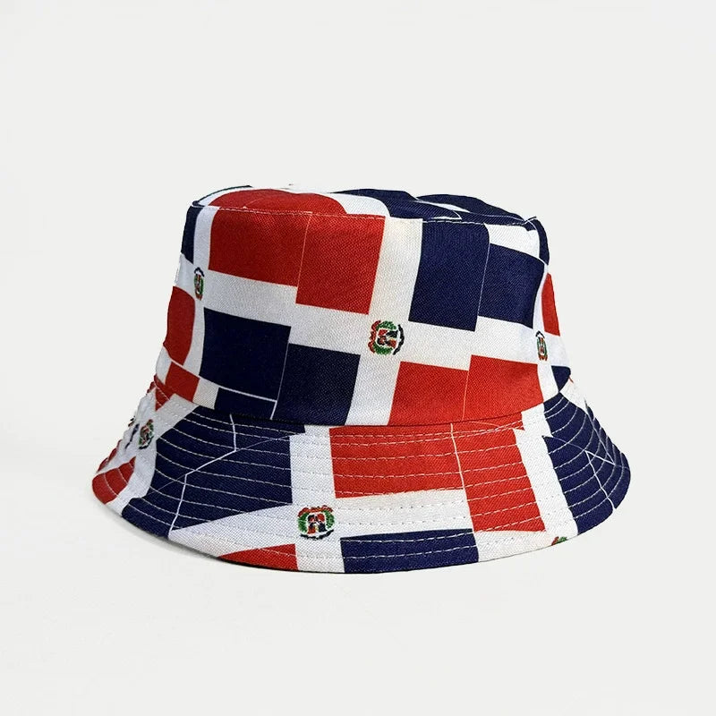 Countries National Flag Bucket Hat Men Women Football Fan Party Cup Reversible Sun Soccer Fans