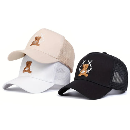 Unisex Xx Smiling Face Camouflage Baseball Net Caps Spring Summer Outdoor Adjustable Casual Hats
