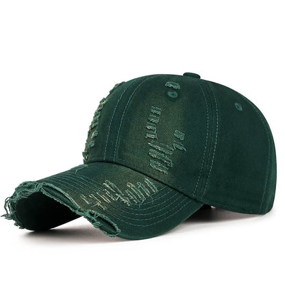 Cool Women Men Ripped Denim Cotton Baseball Cap Male Female Four Seasons Sports Snapback Sun Hat