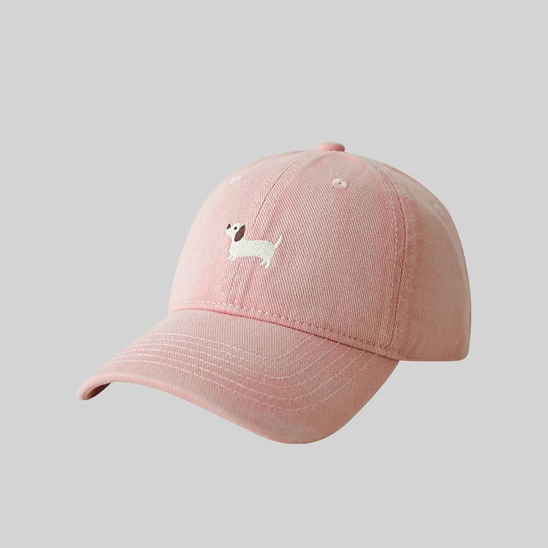 Dachshund Embroidery Baseball Hat Sunscreen Outdoor Suitable Men Women Daily Leisure Matching