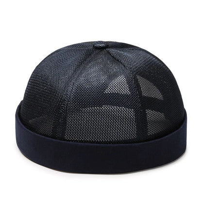 Quick Dry Brimless Hat Lightweight Daily Beanie Mesh Docker Cap Sailor Rolled Cuff Harbour Casual