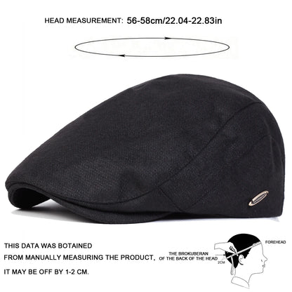 Men Laurenclay Letter Label Newsboy Caps British Painters Hats Spring Autumn Flat Cap Hip Hop Berets