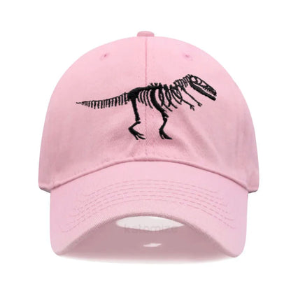 Cotton Baseball Cap Men Women Unisex Embroidery Dinosaur Tyrannosaurus Rex Dad Hat Protection