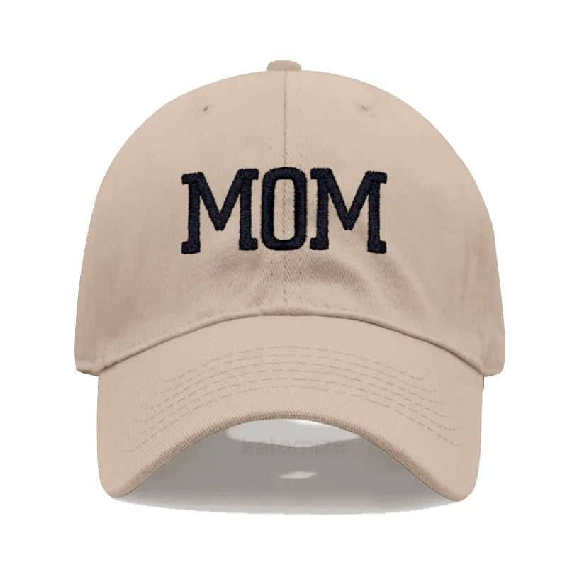 DAD MOM Embroidery Pure Cotton Men's Baseball Cap For Man  Womne's Fashion Sport Golf Caps Sun Hat Dropshipping