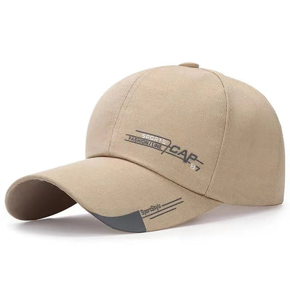 Unisex Baseball Caps Simple Design Extended Brim Snapback Men Women Outdoor Sunscreen Sports S