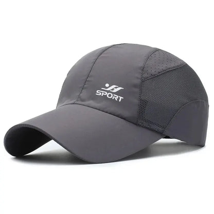 Spring Summer New Sports Hats Men's Sun Hats Outdoor Quick Drying Fabric Baseball Net Caps Sunscreen Breathable Caps