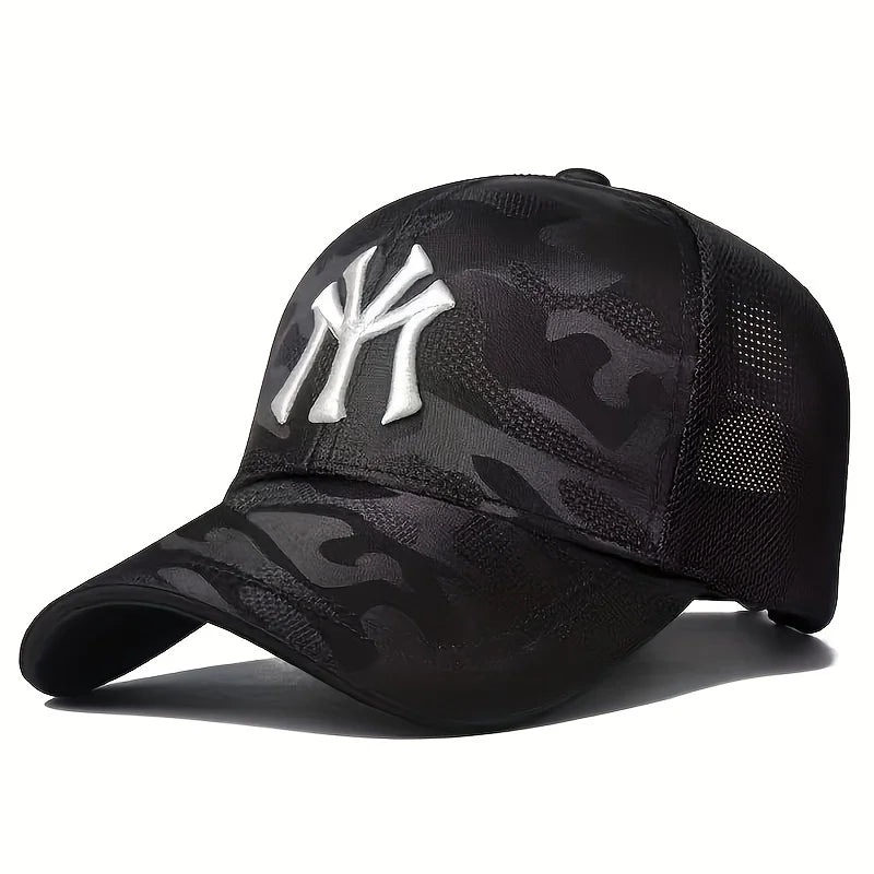 Unisex My Letter Embroidery Baseball Net Caps Outdoor Adjustable Spring Summer Casual Sunscreen Hat