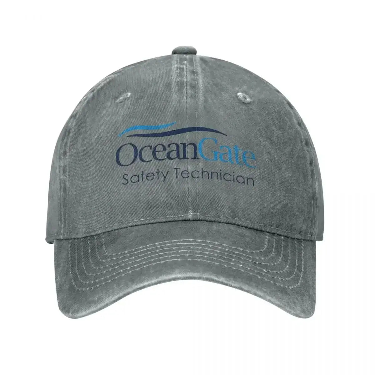 Vintage Oceangate Safety Technician Baseball Cap Unisex Style Distressed Washed Headwear Outdoor All