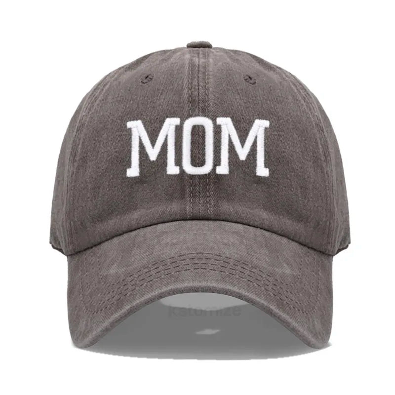 DAD MOM Embroidery Pure Cotton Men's Baseball Cap For Man  Womne's Fashion Sport Golf Caps Sun Hat Dropshipping