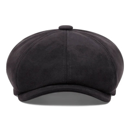 Suede Winter Retro Newsboy Caps Men Gentry Outdoor Octagonal Hat Painters Hats Adjustable Gatsby