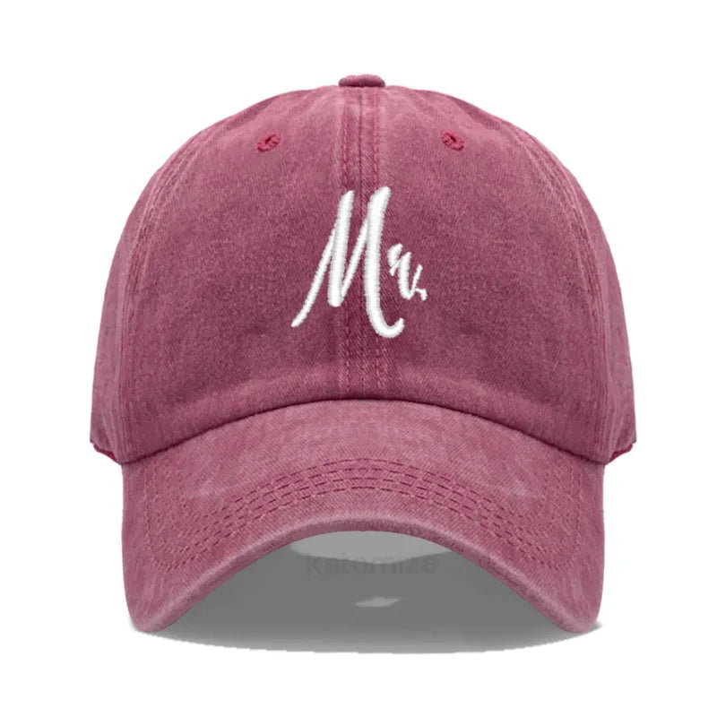 Matching Mr Mrs Baseball Cap Men S Women Cotton Embroidery Sport Golf Caps Bridal Gift Newlywed