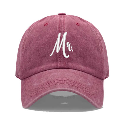 Matching Mr Mrs Baseball Cap Men S Women Cotton Embroidery Sport Golf Caps Bridal Gift Newlywed