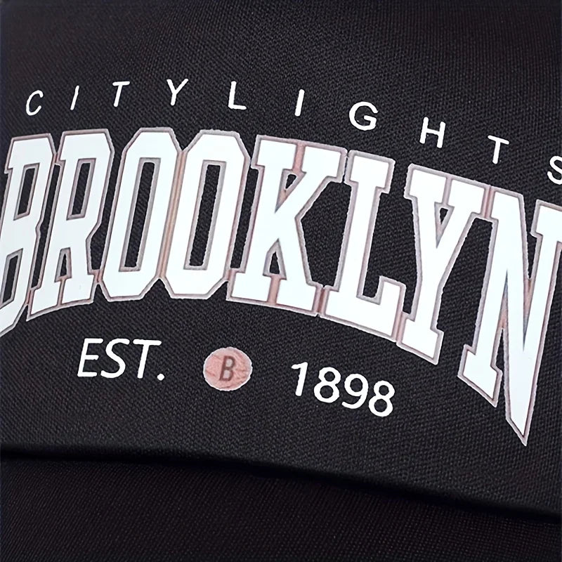 Unisex Brooklyn Printing Baseball Net Caps Spring Summer Outdoor Adjustable Casual Hats Sunscreen