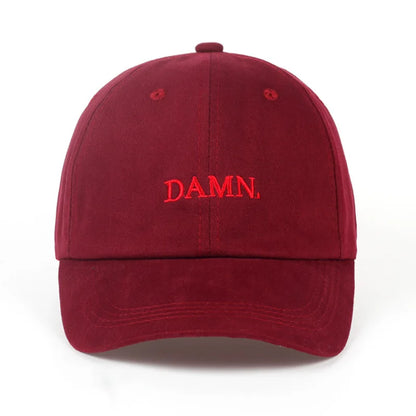 Luxury Unisex Damn Embroidery Baseball Designer Caps Man Woman Hiphop Snapback Hat Outdoor Casual