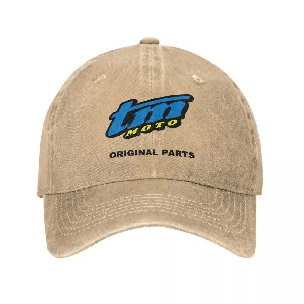 Tm-Racing Baseball Cap Outdoor Sport Y2k Retro Trucker Hat Unisex Teens Trendy Sunshade Caps