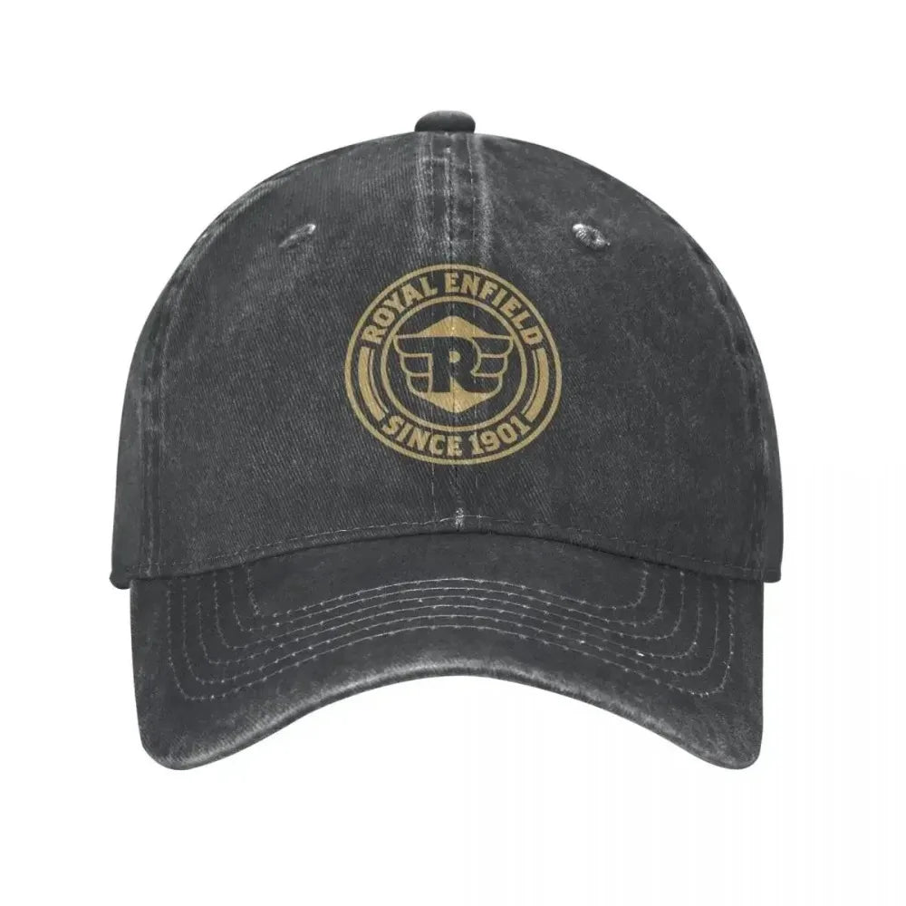Royal Enfields Since 1901 Unisex Baseball Cap Motorcycle Distressed Washed Caps Hat Vintage Outdoor