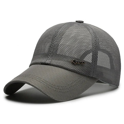Canada Summer For Men Letter Mesh Baseball Cap Sports Sun Visor Breathable Snapback Hat Male Outdoor Stylish Simple Solid Kpop