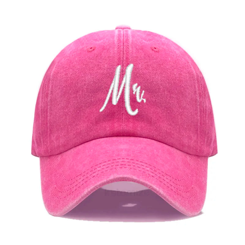 Matching Mr Mrs Baseball Cap Men S Women Cotton Embroidery Sport Golf Caps Bridal Gift Newlywed