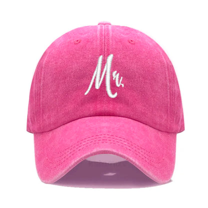 Matching Mr Mrs Baseball Cap Men S Women Cotton Embroidery Sport Golf Caps Bridal Gift Newlywed
