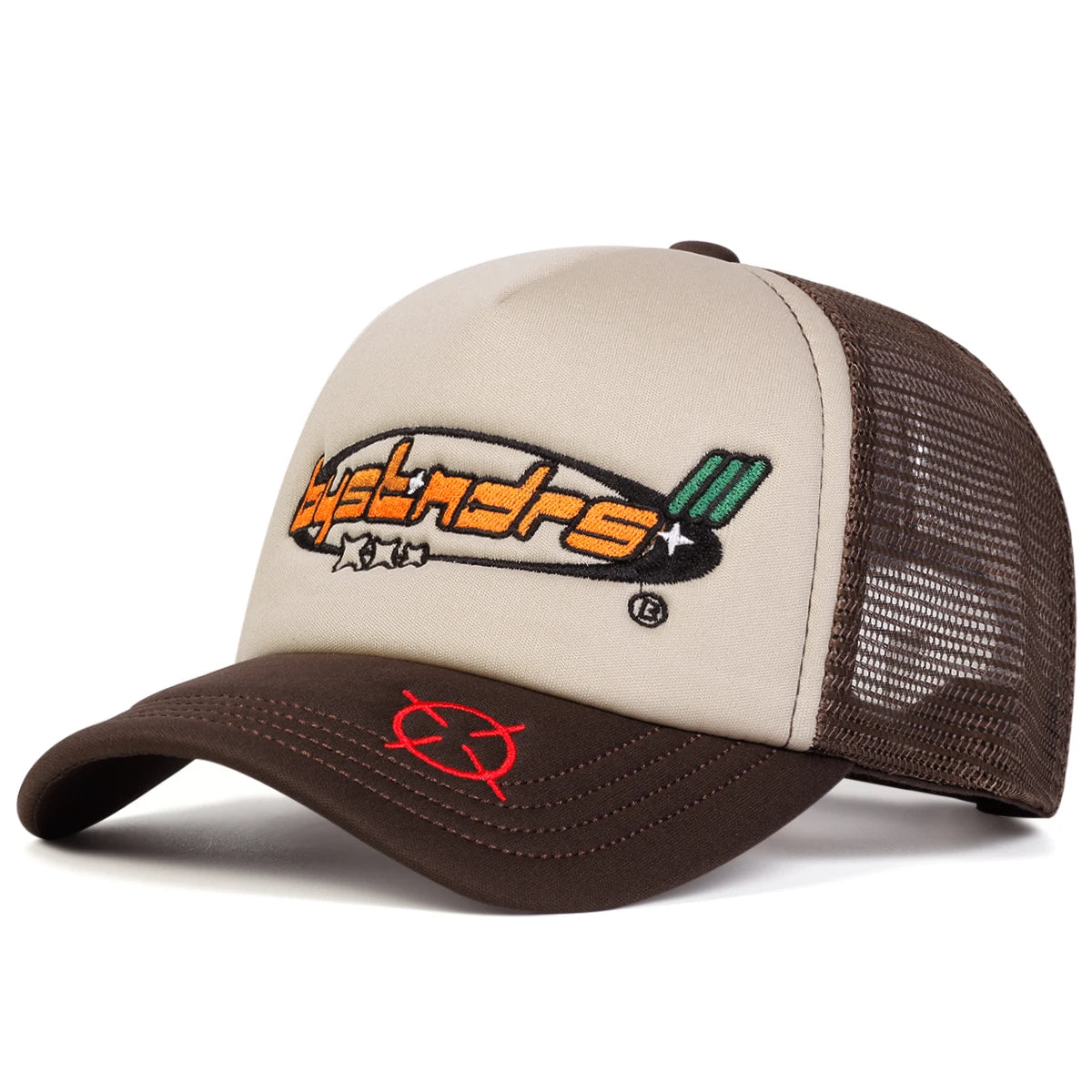 Unisex Bystndrs Letter Embroidery Baseball Net Caps Spring Summer Outdoor Adjustable Casual Hats