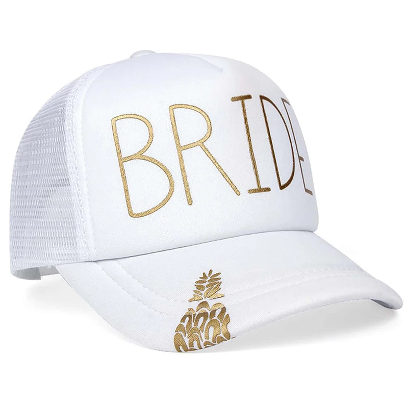 Unisex Casual Baseball Cap Sports Snapback Golf Hat Squad Bride Printing Hip Hop Hats Summer