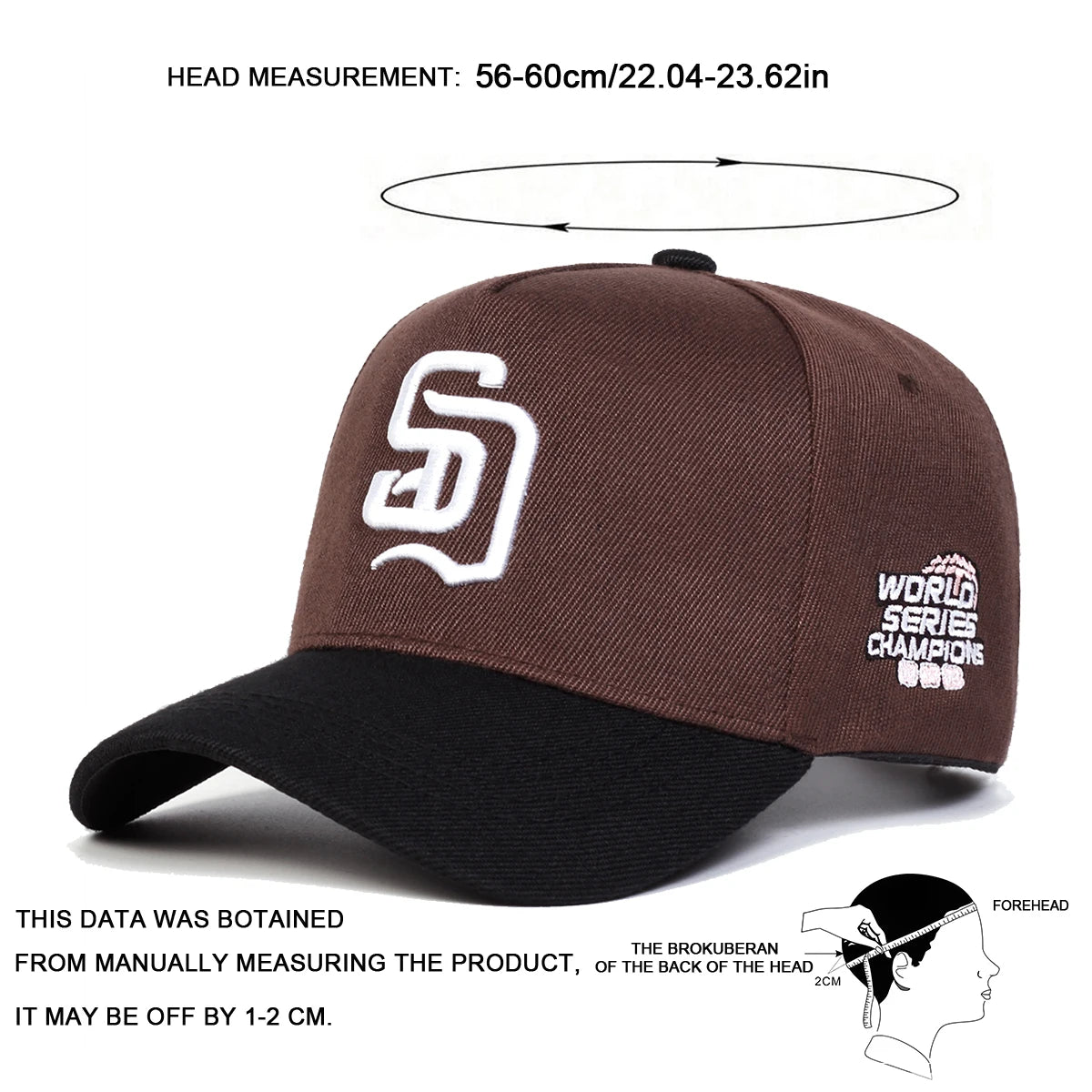 Unisex Sd Letter Embroidery Baseball Caps Spring Autumn Outdoor Adjustable Casual Hats Hip Hop Hat