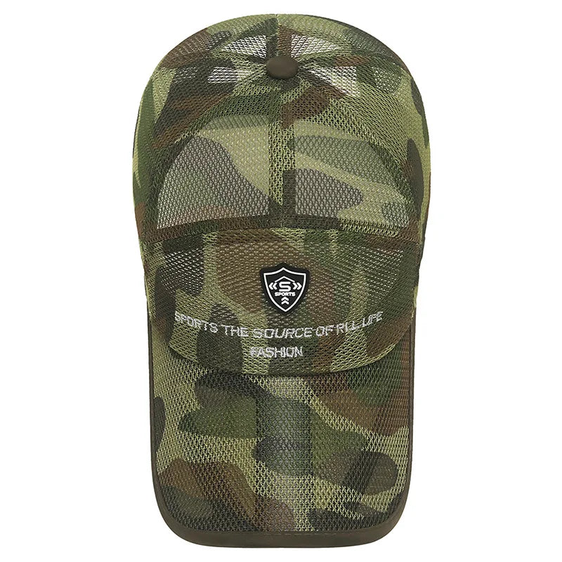 Summer Women Men Fishing Mesh Sun Hat Caps Female Male Black White Outdoor Sport Baseball Hats Cap