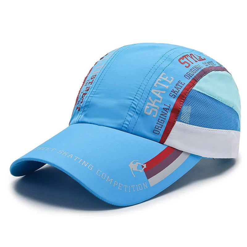 Breathable Quick Dry Unisex Baseball Cap for Outdoor Sports and Sun Protection For Women & Men