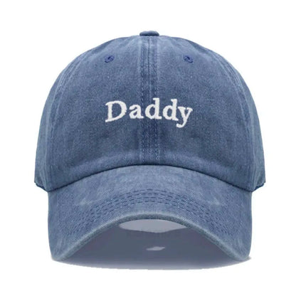 Daddy Mommy Embroidery Baseball Cap Men Women Unisex Soft Washed Cotton Hats Father S Mother Day