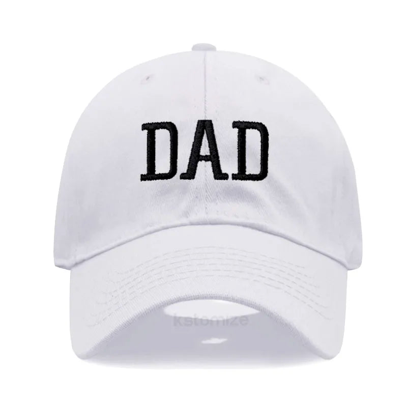 DAD MOM Embroidery Pure Cotton Men's Baseball Cap For Man  Womne's Fashion Sport Golf Caps Sun Hat Dropshipping