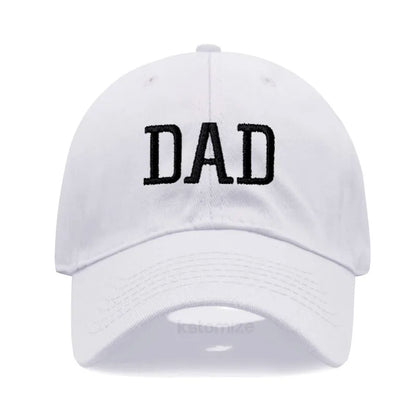 DAD MOM Embroidery Pure Cotton Men's Baseball Cap For Man  Womne's Fashion Sport Golf Caps Sun Hat Dropshipping