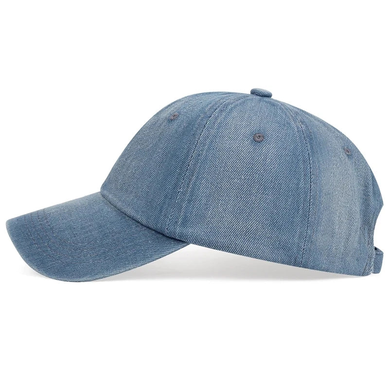 Unisex Cowboy Baseball Cap Fall Casual Sanpback Hat Men Women Outdoor Sport Denim Jeans Hip Hop Caps