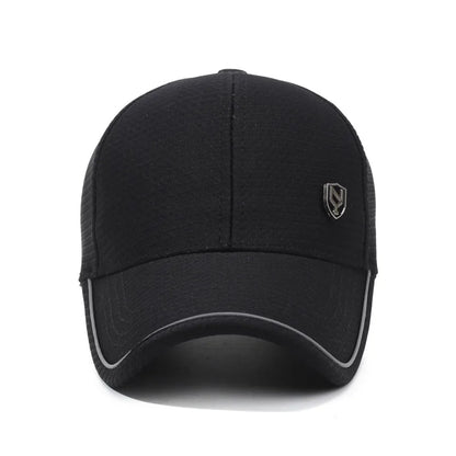 Summer Men S Black Breathable Cap Versatile Korean Version Baseball Outdoor Recreational Fishing Sun
