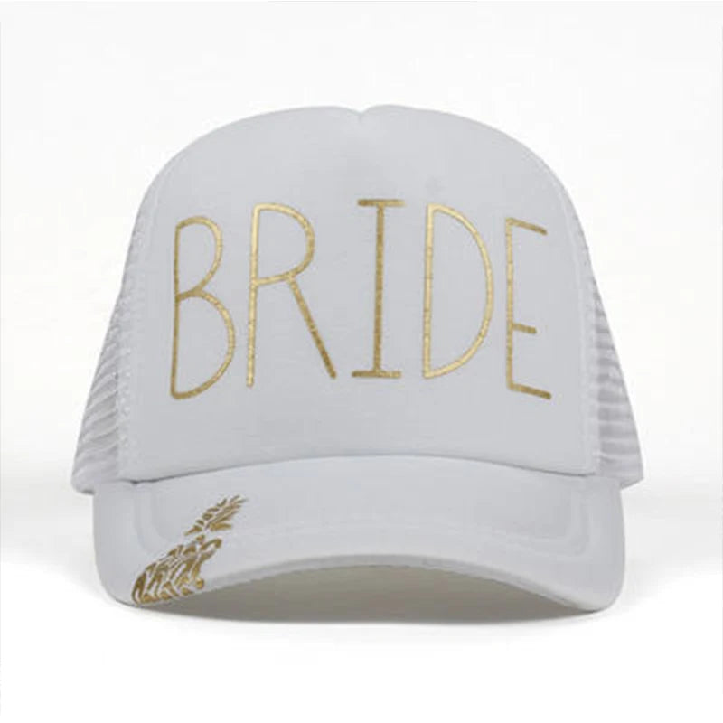 Unisex Casual Baseball Cap Sports Snapback Golf Hat Squad Bride Printing Hip Hop Hats Summer