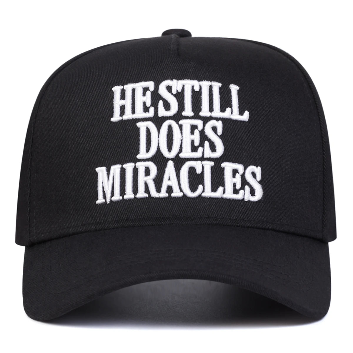 Unisex Hestill Does Miracles Embroidery Baseball Caps Spring Autumn Outdoor Adjustable Casual Hats