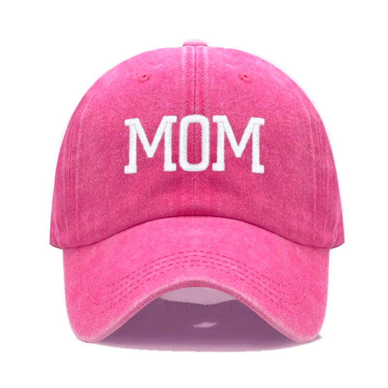 DAD MOM Embroidery Pure Cotton Men's Baseball Cap For Man  Womne's Fashion Sport Golf Caps Sun Hat Dropshipping