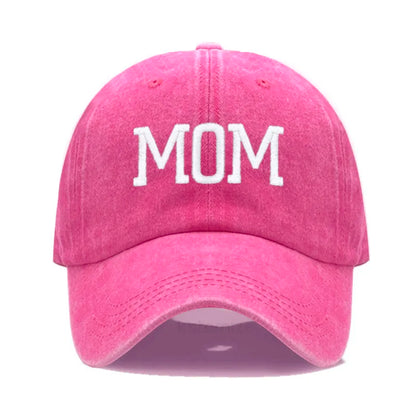 DAD MOM Embroidery Pure Cotton Men's Baseball Cap For Man  Womne's Fashion Sport Golf Caps Sun Hat Dropshipping